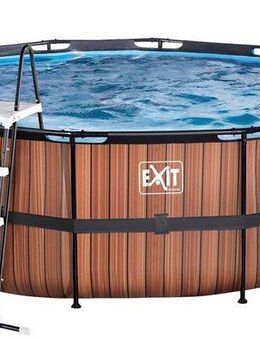 EXIT Framepool inkl. Sicherheitsleiter (Set, 3-tlg), ØxH: 450x122 cm, mit Sandfilteranlage