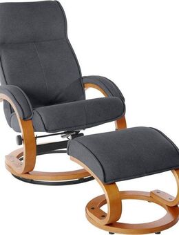 INOSIGN Relaxsessel Lille, TV-Sessel, Sessel mit Hocker, Wohnzimmer, Schlaffunktion, Luxus-Microfaser Bezug und Holzgestell, Sitzhöhe 46 cm