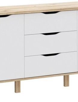 FORTE Sideboard Vankka Anrichte (B/H/T 149,1/76,7/41,7 cm), Sideboard, ca. 150 cm breit, Türen, Schubkästen, Echtholzbeine