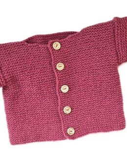 Bio Strickjacke in Rosa und der Größe 62/68 - Kreuztal