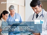 Psychologin * oder Sozialpädagogin * mit KJP (m/w/d) für den psychologischen Fachdienst für Wohngruppen in Teilzeit - München