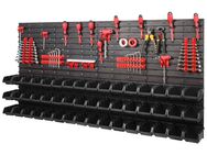 Wandregal Set Werkzeugwand Werkzeughaltern mit Lochwand Lagersystem Warkzeuglochwand Werkstattregal Set - Wuppertal
