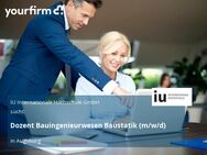 Dozent Bauingenieurwesen Baustatik (m/w/d) - Augsburg