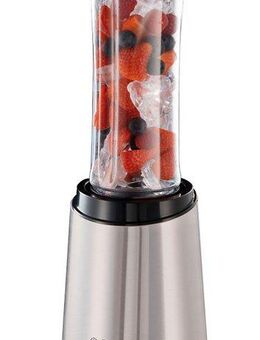 RUSSELL HOBBS Smoothie-Maker Mix & Go Smoothie Maker 23472-56, 300 W, 600 ml Mixbehälter, spülmaschinenf., Edelst., Power Motor 23.500 U/min