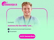 Assistenz (m/w/d) für das Skills- und Simulationslabor Pflegewissenschaft - Rosenheim