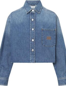 Joop Jeans Jeansbluse Udela mit bestickter Ziertasche