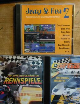 2 Rennspiele und Jump & Run CD's aus den 90er / 2000er - Essen