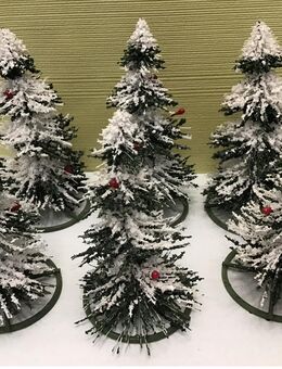 Schöne ältere 6 Schneebäume zur Dekoration - Düsseldorf
