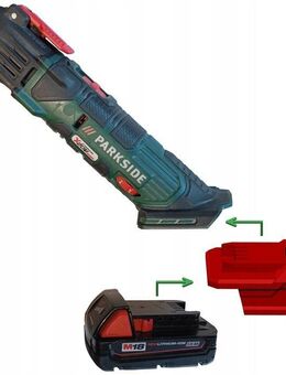 #NEU# Adapter Milwaukee M18 18V Akkus auf Parkside X20V TEAM Elektrowerkzeuge - Wuppertal