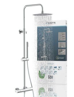 Schütte Brausegarnitur AQUADUCT, Höhe 120 cm, 1 Strahlart(en), höhenverstellbar 80-120 cm, Antikalk, wassersparend