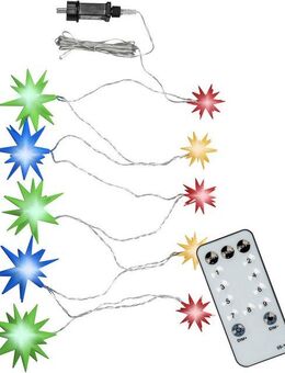 my home LED-Lichterkette Belya, 10-flammig, mit Fernbedienung, einfache Änderung der Funktionen, warmweiß