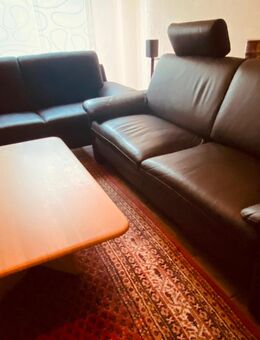 Ledercouch Garnitur incl. Tisch - Fulda
