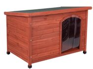 Hundehütte Woody Flachdach - Größe L: B 115 x T 76 x H 80 cm