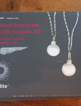 Dekolichterkette weiße Kugeln 20 indoor LED polarlite - Dortmund Aplerbeck