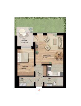 Exklusive Neubau-Wohnung im Herzen von Friedrichsfehn! Bezugsfertig 01.03.2026! - Edewecht