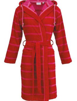 Carl Ross Damenbademantel 430310, Kurzform, Velours, Kapuze, Gürtel