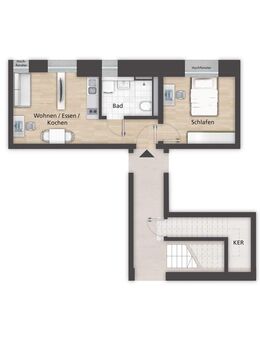 Schöne 2-Zimmer-Wohnung im Neubau! - Bamberg