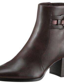 MARCO TOZZI Stiefelette, Blockabsatz, Businessschuh, Ankleboots mit Schmuck-Zierriegel