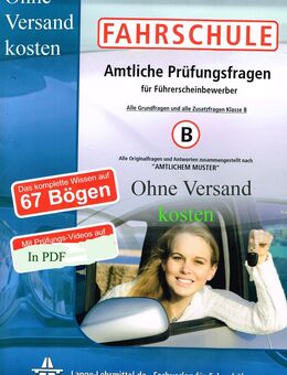 Fahrschule :Führer-schein Fragebogen Klasse B (Pkw) 2022. Nr. 59 - Lichtenau (Nordrhein-Westfalen)