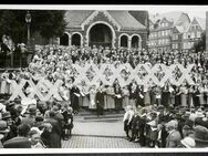 alte seltene Postkarte v. Siegen, Veranstaltung an der Nikolaikirche - Niederfischbach