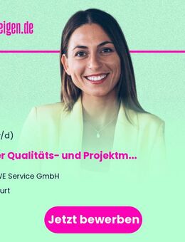 Leiter Qualitäts- und Projektmanagement Abrechnung (m/w/d) - Erfurt