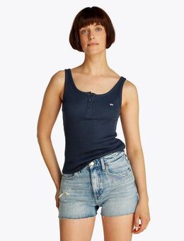 Tommy Jeans Tanktop TJW SLIM BUTTON TANK mit Knopf