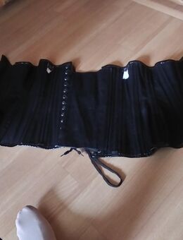 Lack-Korsage schwarz Vollbrust, Gr XL /44 - Mülheim (Ruhr)