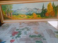 Landschaft Bild Berge Und Wald Signiert T Lenzer Heidelberg - Rosenheim