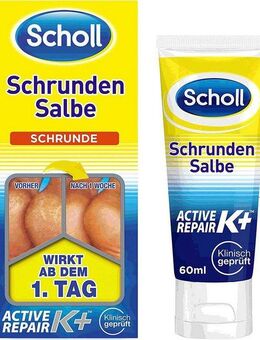 Scholl Fußcreme Active Repair K+, Schrunden Salbe