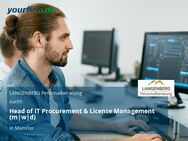 Head of IT Procurement & License Management (m|w|d) - Münster