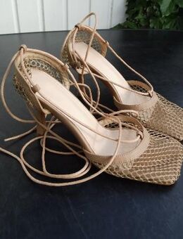Damen Sandalette Gr. 38 Römersandalen Stiletto Absatz High Heels neu 10,- - Flensburg
