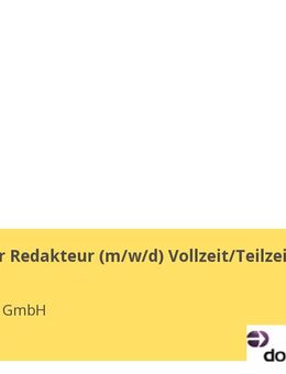 Technischer Redakteur (m/w/d) Vollzeit/Teilzeit - Dresden