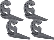 WENKO Fensterstopper Modell Multi-STOP® Anthrazit, (Set, 4-tlg), Klemmschutz, Türstopper aus Kunststoff