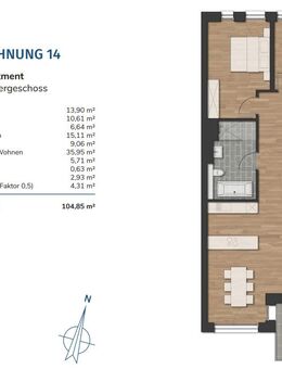Havencity - Modernes Wohnen am Südstrand WE14 - Steuersparmodell - Wilhelmshaven