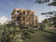 Gartenwohnung im Vollholzhaus mit Süd-Terrasse, Tageslicht-Badezimmer und bodentiefen Fenstern - München