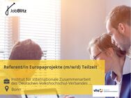 Referent/in Europaprojekte (m/w/d) Teilzeit - Bonn