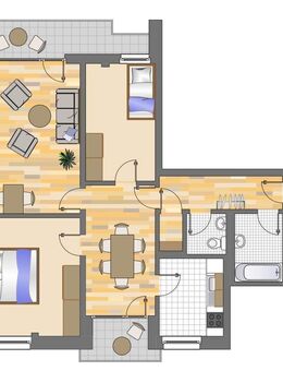3-Zimmer-Wohnung in Düsseldorf Hassels - Düsseldorf