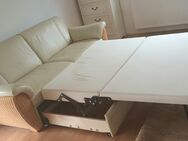 Fast neu 2-sitzen-Leder Sofa mit Schlaf Funktion - Herbolzheim