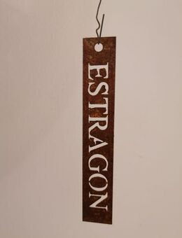 Edelrost Kräuterschild "Estragon" - Kraftisried