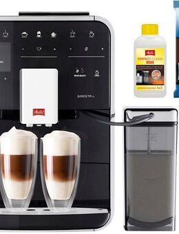 Melitta Kaffeevollautomat Barista TS Smart® F850-102, schwarz, 21 Kaffeerezepte & 8 Benutzerprofile, 2-Kammer Bohnenbehälter