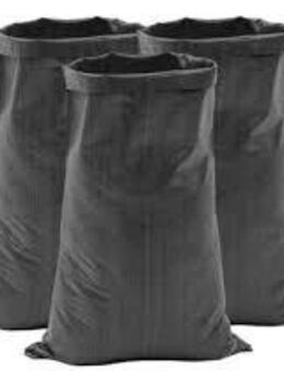 50x 35kg Säcke für Getreide Mais Kohle Korn Landwirtschaft starke Ausführung Polypropylen (PP)-Beutel schwarz - Wuppertal