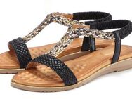 Vivance Sommerschuh Sandale Sandalette, Sommerschuh mit geflochtenen Riemchen und weichem Fußbett