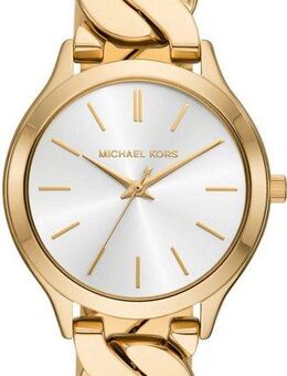 MICHAEL KORS Quarzuhr SLIM RUNWAY CHAIN MK7472, Armbanduhr, Damenuhr, Edelstahlarmband