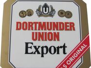 Dortmunder Union Brauerei - Export - Zapfhahnschild - 11,5 x 11,5 cm - aus Kunststoff - Motiv 2 - Doberschütz