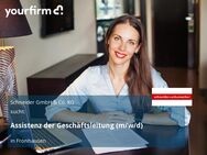 Assistenz der Geschäftsleitung (m/w/d) - Fronhausen