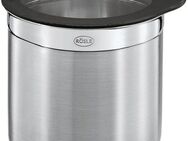 RÖSLE Frischhaltedose, Edelstahl 18/10, Glas, Silikon, (1-tlg), zur Aufbewahrung von Lebensmitteln, spülmaschinengeeignet
