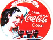 Coca C o l a - Aufkleber - Refreshing - Motiv 082 - 67 x 61 mm - Doberschütz