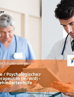 Psychologe / Psychologische:r Psychotherapeut:in (m/w/d) - Teilzeit, Behindertenhilfe - Röhrmoos