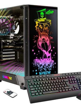 GAMEMAX Rockstar 7446 AMD Ryzen 5 7500F RTX 4070 32GB DDR5 1TB SSD Gaming-PC (AMD Ryzen 5 7500F, RTX 4070, 32 GB RAM, 1000 GB SSD, Luftkühlung aktiv, Windows 11, DDR5 RAM)