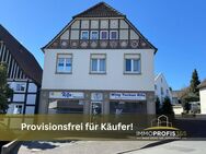 Vielseitiges Unikat in Warstein: 2 Wohnungen, Laden, Traumgarten & versteckte Schreinerei entdecken! - Warstein